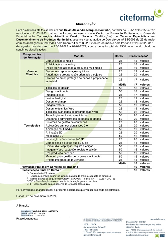 CET Multimédia 1500h
